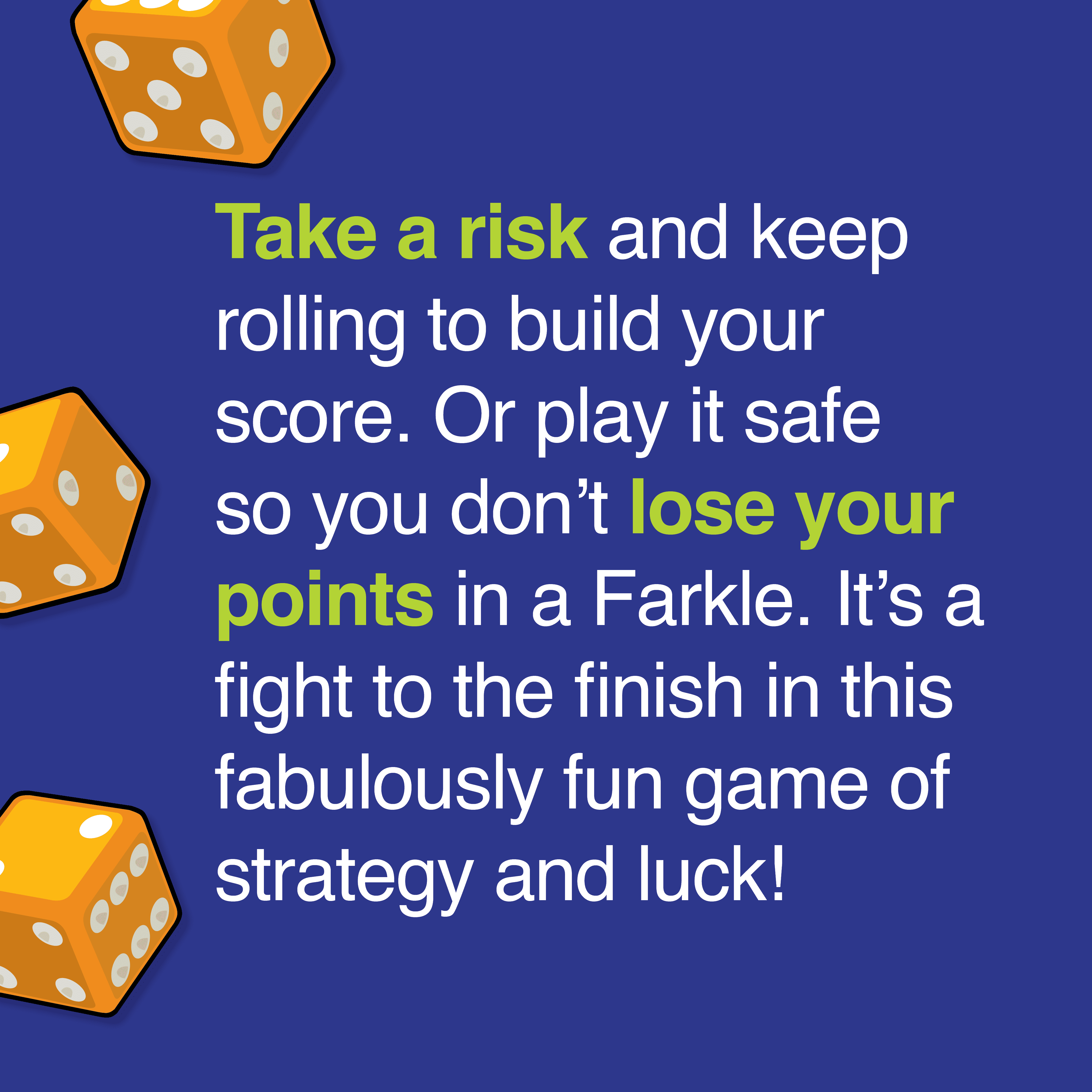 Farkle Classic Dice-Rolling Game by Playmonster, Children Ages 8+