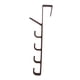 thumbnail image 5 of Colgador de puerta con 5 ganchos, estante organizador portátil multifuncional detrás de puerta para colgar ropa, toals, abrigos, baño, cocina Café Macarena Colgador de puerta, 5 of 6