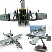 ARCADORA US Air Force A10 Thunderbolt II Warthog Model 1/100 Scale Alloy Plastic 16x17cm For Desk Showcase Decoration Plane Collectors