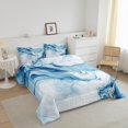 thumbnail image 3 of Abstract Marble Bedding Set Light Blue Marble Grain Down Comforter For Adult Men Women,Bronzing Sequins Stone Grain Comforter Sets King,Tie Dye Marbling Duvet Insert, 3 of 7