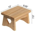 thumbnail image 2 of eHemco Rectangular Solid Hardwood Step Stool for Adults and Kids, 7.5 Inches, Natural, 2 of 6