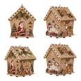 thumbnail image 6 of Mivyn Christmas DIY Pearl Painting Wooden House, Wooden House Pearl Diamond Art Kit, 3D Diamond Handmade Painting Hanging Ornament for Holiday Party Decor & Christmas Trees, #09, 6 of 6