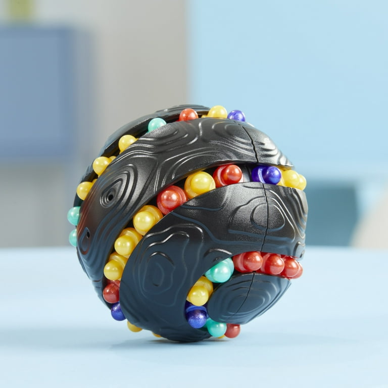 Atomix Brainteaser Puzzle Sphere, 3D Fidget Toy, Sliding Beads