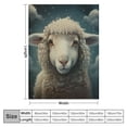 thumbnail image 4 of Orinice Cute Sheep Blanket Ultra-Soft Micro Fleece Blanket Soft and Warm Digitally Printed Blanket Blanket Anti-Pilling Throw Blanket for Adults &amp; Kids 50x60in, 4 of 6