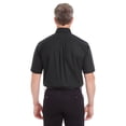 thumbnail image 3 of D620S Devon & Jones Men's Woven Solid Short-Sleeve Shirt Black 4XL, 3 of 3