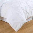 thumbnail image 6 of Chezmoi Collection 10-Piece Bed in a Bag Comforter Set, Pintuck Design, All Season Soft Microfiber Bedding with Sheets, Pillow Shams & Decorative Pillow, White, California King, 6 of 9