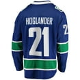 thumbnail image 3 of Men's Fanatics Nils Hoglander Blue Vancouver Canucks Home Premier Breakaway Player Jersey, 3 of 3