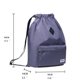 thumbnail image 2 of KAUKKO Cordón Deportes Mochila Gimnasio Yoga Bolsa Hombro Mochila para Hombres y Mujeres KAUKKO  K1031-2-Grey, 2 of 5
