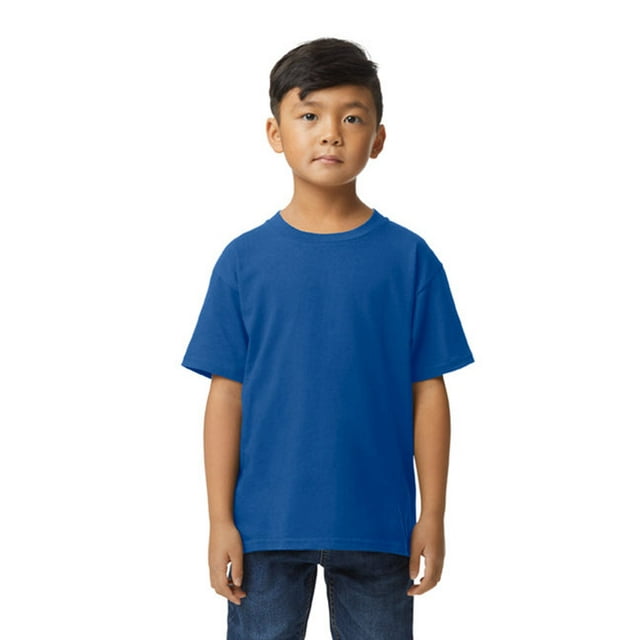 Gildan G650B Youth Softstyle Midweight T-Shirt - ROYAL - S