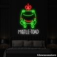 thumbnail image 2 of Glowneon Frog Mistletoad Neon Sign, Cute Frog Mistletoad Led Sign, Frog LED Light, Mistletoad Neon, 2 of 5
