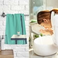 thumbnail image 7 of Yayeee 100% Cotton Hand Towels for Bathroom 16" x 28" Soft Absorbent Kitchen Towel, Green Cat, 7 of 7