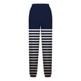 thumbnail image 3 of UTSJKR Women's Striped Gradient Sweatpants Loose Fit Drawstring Elastic Waist Jogger Pants Comfortable Sport Active Workout Jogger Pants with Pockets Navy XXL, 3 of 5