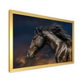 thumbnail image 2 of Designart 'Close Up Of Thoroughbred Nonius Stallion Horse III' Farmhouse Framed Art Print, 2 of 4