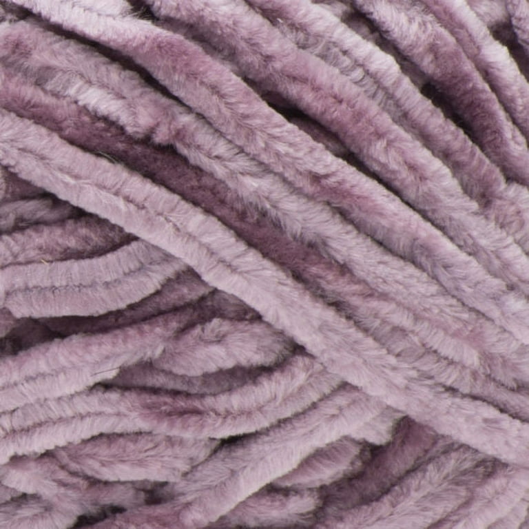 Spinrite Bernat Velvet Yarn, 100% Polyester, Shadow Purple, Super