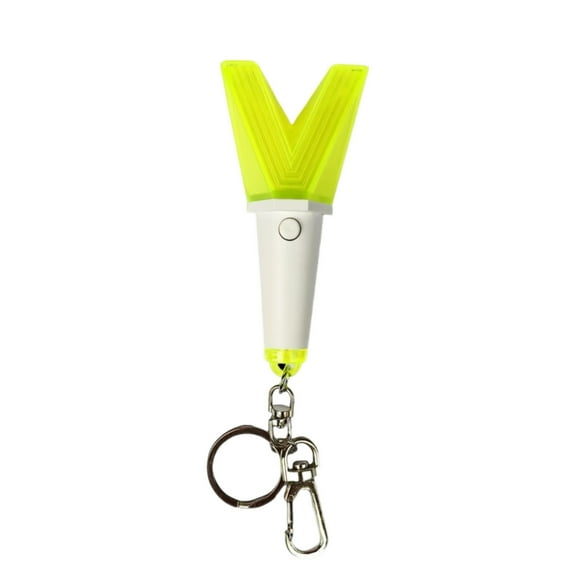 KPOP Lightstick Keychain, Kpop Merch Merchandise Mini Light Stick Pendant for Bag Light Colour and Speed Adjustable Fans Gift Collection(Built-in battery)