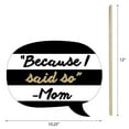 thumbnail image 3 of Big Dot of Happiness Funny Best Mom Ever - Mother's Day Photo Booth Props Kit - 10 Piece, 3 of 7
