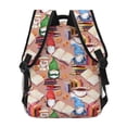 thumbnail image 4 of Disketp Gnomes Books Tea Cups Mochila Estampada para Hombre y Mujer – Mochila Ligera Clásica con Múltiples Bolsillos para Universidad, Trabajo y Viajes-One Size, 4 of 5