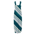 thumbnail image 4 of SMihono Été Boho Maxi Robe pour les Femmes Plus Size Femmes Conception d'Été Occasionnel Robe Progressive Sans Manches Cou V-Cou Longue Robe Plage Swing Sundress, 4 of 5