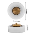 thumbnail image 2 of HEALEEP 2Pack Sliding Roller U-Groove Track Wheel Metal White For Sliding Doors Classic Design, 2 of 8