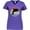 Purple, variant on Inktastic Dolphin Cute Beach and Vacation Women's V-Neck T-Shirt