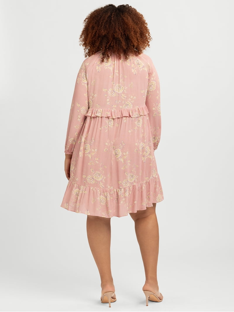 Jessica Simpson Women's Plus Calanthe Ruffle Mini Dress, Sizes 0X