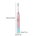 thumbnail image 3 of ZFYXGS Electric Toothbrush for Adults, 3 Brush Heads, Pink, 3 of 6