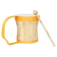 thumbnail image 1 of FESTFENDS Wood Instrument Kids Percussion Instruments Orange Sheep Hide Skin 1 Set, 1 of 8