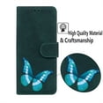 thumbnail image 5 of Decase for Samsung Galaxy S24 Wallet Case for Women with Card Holder,Flip PU Leather Kickstand,Magnetic Closure with Butterfly Pattern Shockproof Anti-Fall Protective Phone Case,Green, 5 of 8