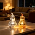 thumbnail image 4 of Gourd Lamp Mercury Glass Lighted Gourd 9 X 6 Inch for Indoor Fall Harvest Thanksgiving Home Party Decor, 4 of 8