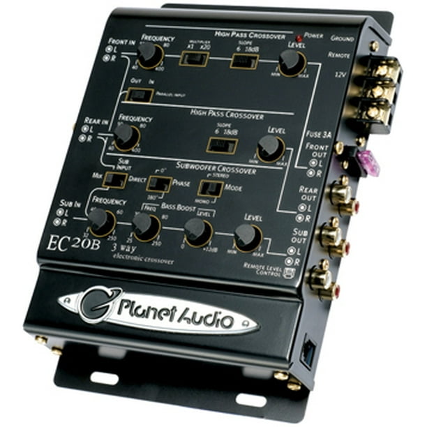 Audio EC20B 3Way Electronic Crossover With Remote Subwoofer