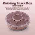 thumbnail image 6 of Cook with Color Rotating Snack Box with Ice Block and Carry Handle, Portable Compartments for Lunches and Commutes, Pink, 6 of 12