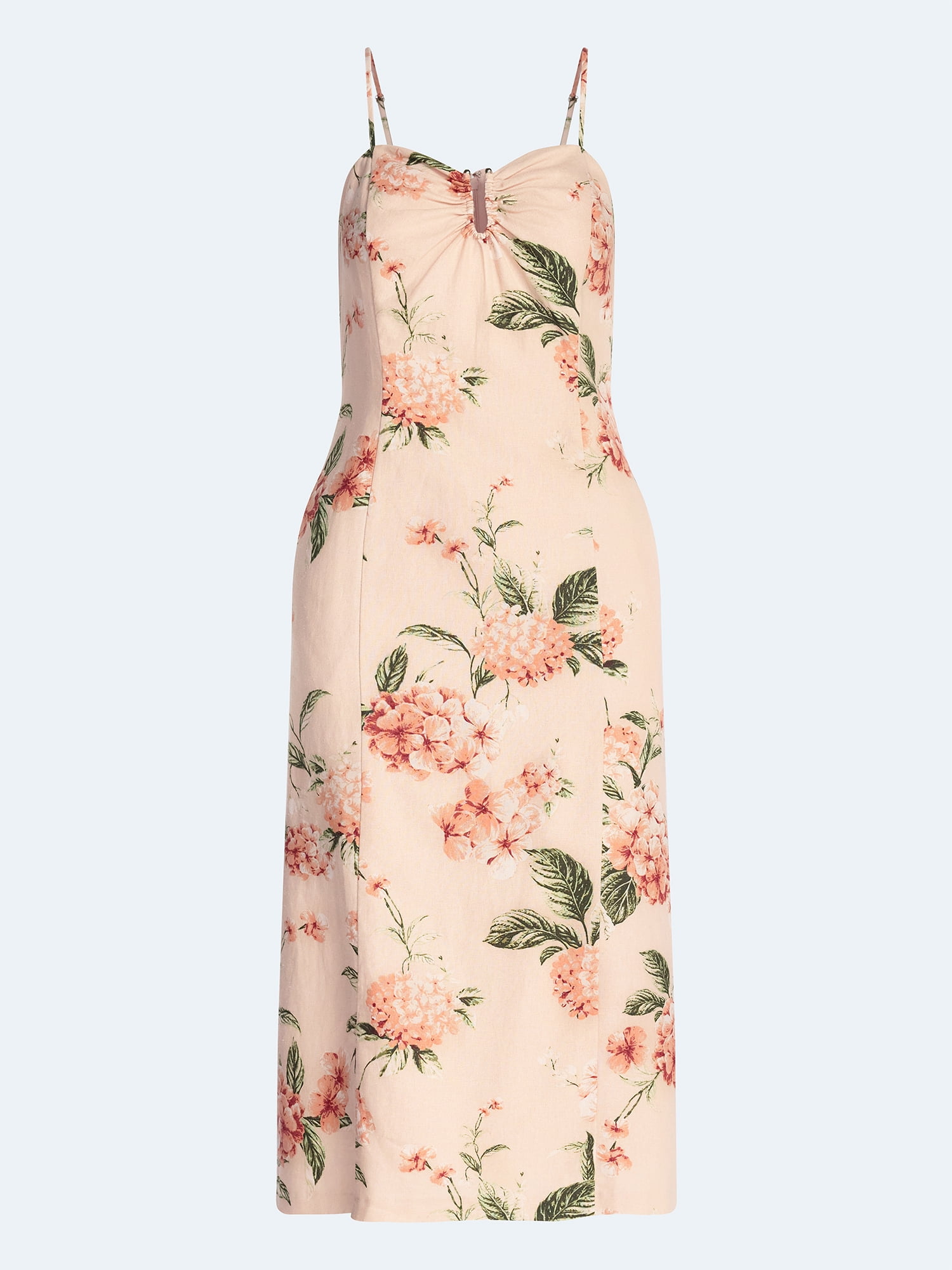 Scoop Women's and Women's Plus Sleeveless U-Ring Midi Dress, Sizes 0-18