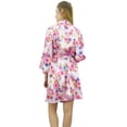 thumbnail image 3 of Bimba Womens Solid Rayon Robe Getting Ready Bride Bridesmaid Coverup Maxi Robes, 3 of 8