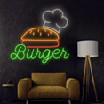 thumbnail image 4 of C-craft Burger Neon Sign for Burger Shop Business Food Home Bar Restaurant Wall Decorations, 4 of 5