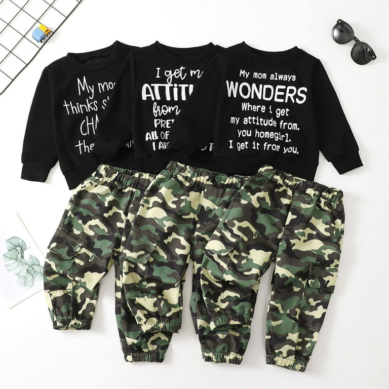 UAYOTSE Baby Boy Clothes Outfits Fall Long Sleeve Color