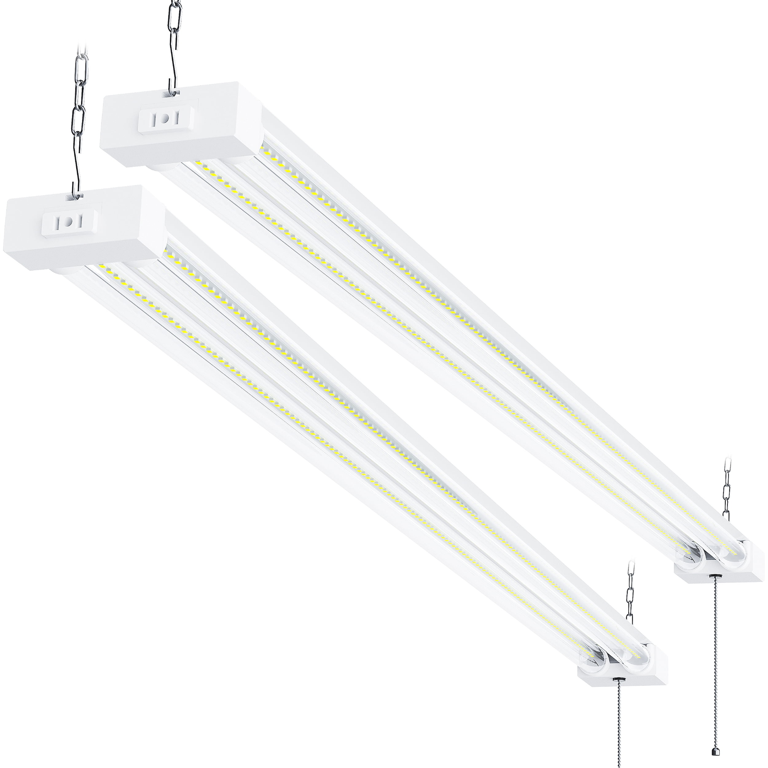 Sunco Lighting 2 Pack LED Utility Shop Light, 4 FT, Linkable Integrated ...