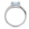 thumbnail image 4 of 2.50 Carat Emerald Cut Blue Topaz Gemstone Lovely Solitaire Bridal Ring for Women Solid 14K White Gold Size 8 by Diamond-Capitals, 4 of 8