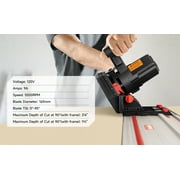 Eastvolt 9-Amp 6-1/2 Plunge Circular Track Saw, 0-45°Bevel Adjustment, 5500RPM Plunge Saw for Wood Cutting