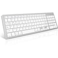 thumbnail image 1 of GHSDFBB Bluetooth Wireless Rechargeable Keyboard: Ultra Slim Full Size Ergonomic Keyboard for Mac,Laptop,Desktop,iPad,iOS,Windows 10/8/7, 1 of 7