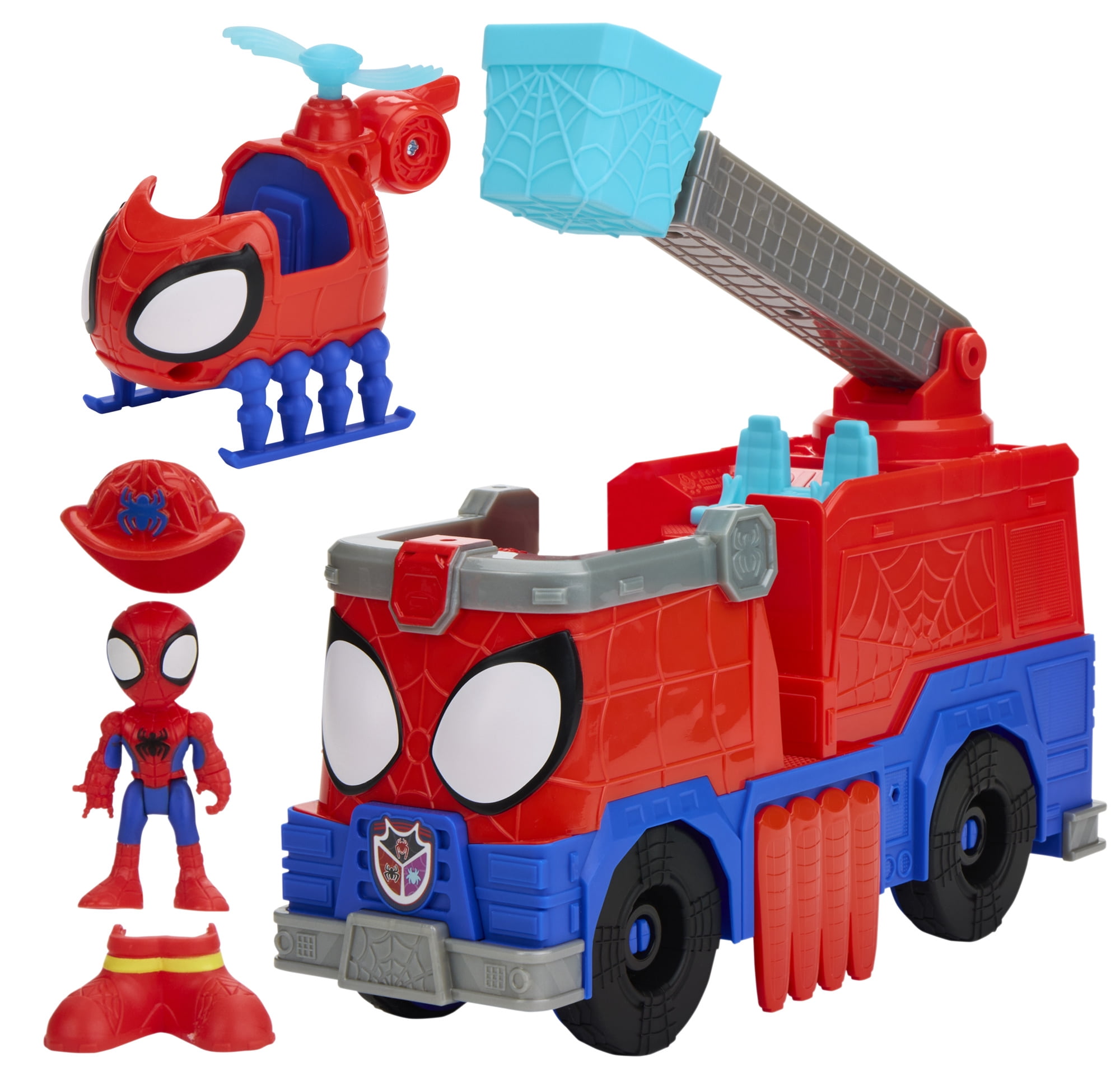 Marvel Spidey and his Amazing Friends Rescue-Webs Firetruck, Ages 3 and up