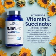 1MD Nutrition MultiVitMD Daily Multivitamin for Adults 50+ | 19 Essential Vitamins & Minerals | Supports Healthy Aging & Immune Health | 30 Capsules