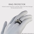 thumbnail image 2 of Rinfit Wedding Ring Protector for Working Out - Silicone Rubber Ring Cover Protector – Set of two: 4mm and 9mm, 2 of 9