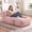 Pink, variant on Fulsmile 66" Bean Bag Chair for Adults, Long Chaise Longue Connected with Folding Footrest, Comfortable Lazy Sofa for Bedroom Living Room Video Room, Stripe Grey