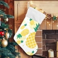 thumbnail image 5 of Coolnut 2PCS Christmas Stocking Tropical Pineapple Dots Xmas Stockings Decoration for Family Holiday Party Ornaments Decor Fireplace, 17.7 x 12 Inch, 5 of 7