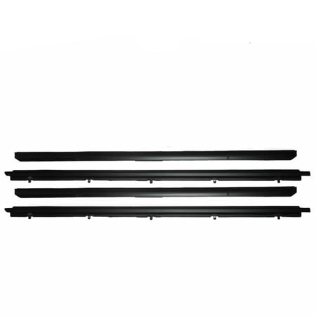 Window Sweep Felts Seals Weatherstrip 4-pc Kit Set For Chevy GMC Olds Truck