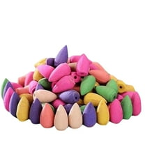 100 Pcs Natural Backflow Incense Cones, Sandalwood & Agarwood Aromatherapy, Calming Sleep Calming Mind Clean Air, Easy To Use Indoor Aromatherapy