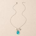 thumbnail image 4 of Collar con colgante de sirena y estrella de mar, cadena para clavícula, collar de perlas de cristal marino, 4 of 5