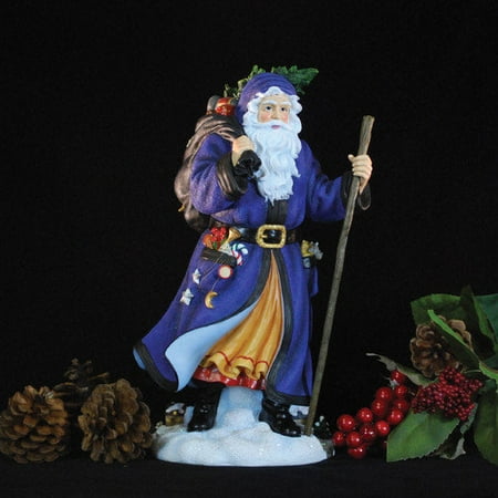 Precious Moments ''Tannenbaum Santa'' Limited Edition Santa in Blue Coat Figurine