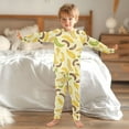 thumbnail image 6 of joogoo Yellow Banana Pajamas Set Long Sleeve Soft Cotton Sleepwear 2 Piece 18M, 6 of 7