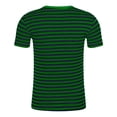 thumbnail image 7 of Tops For Women T-Shirts Stripe Print Short Sleeve Crew Neck Casual Spring Summer Clothes Black, 7 of 7